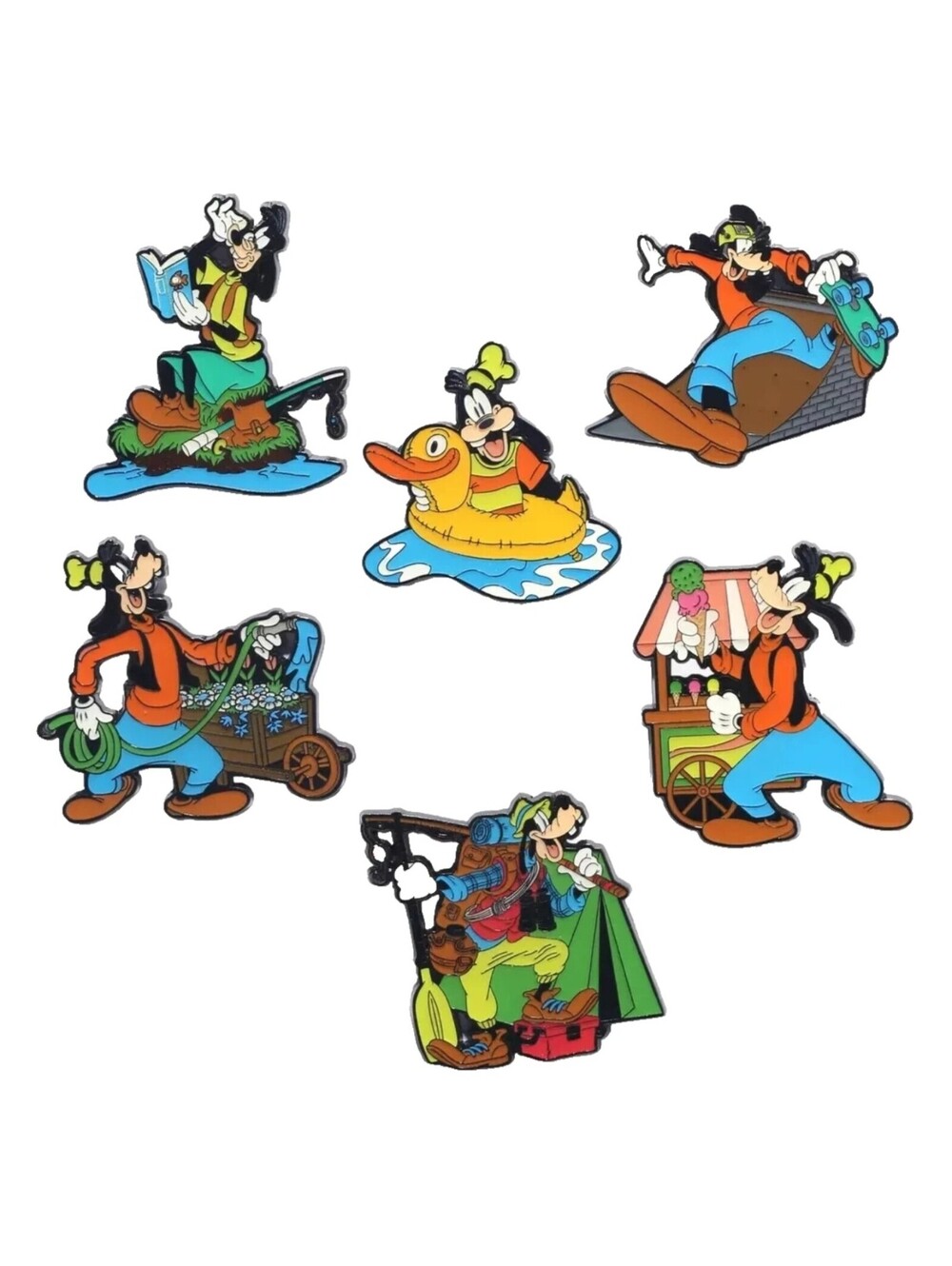 Goofy Outdoor Activities blind box pin full set
